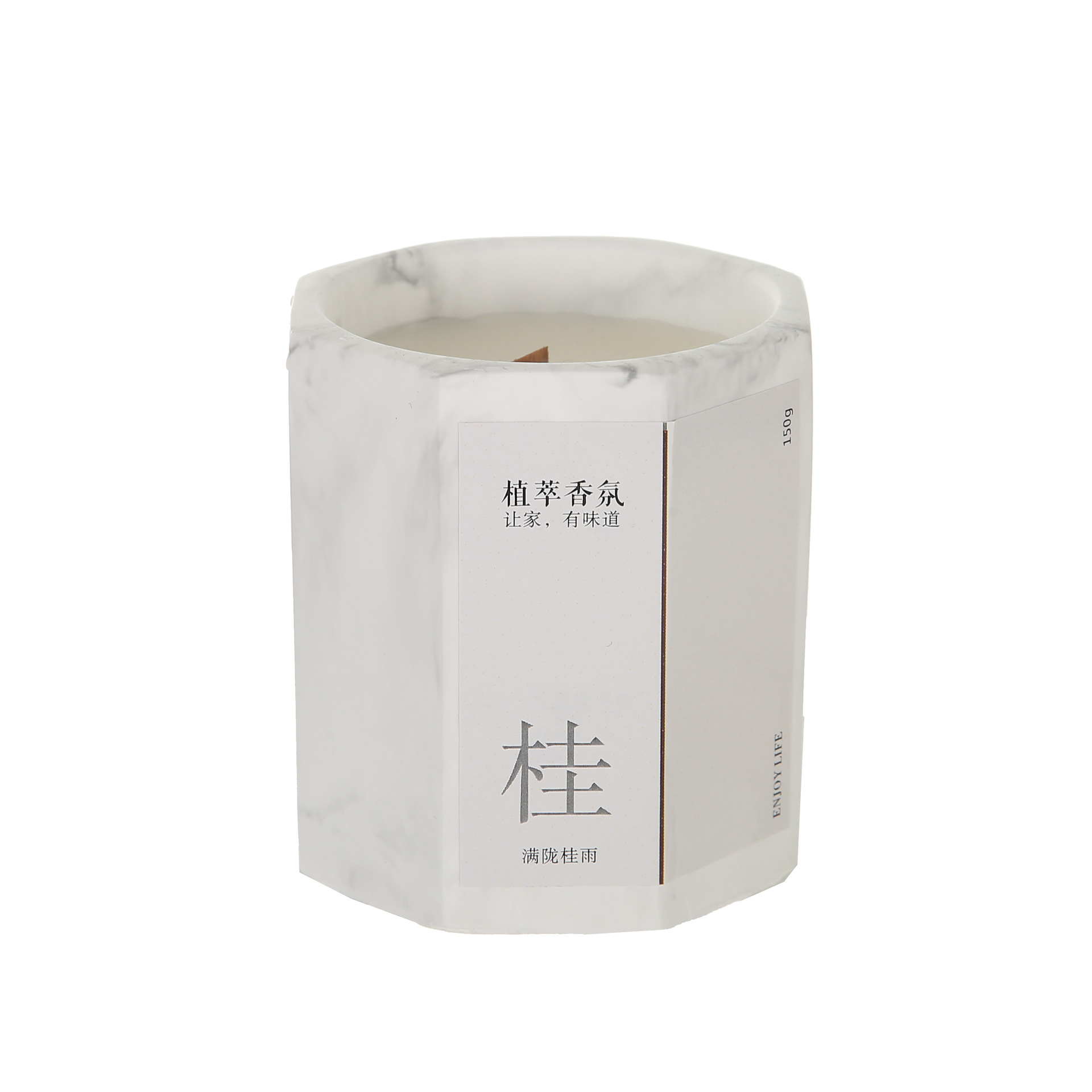 Customized Gypsum Crafts Gypsum Aromatherapy Candle Octagonal