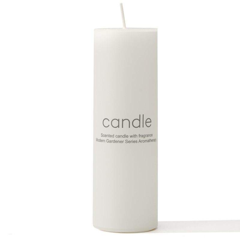 Classic European Style Ivory White Cylindrical Candle…