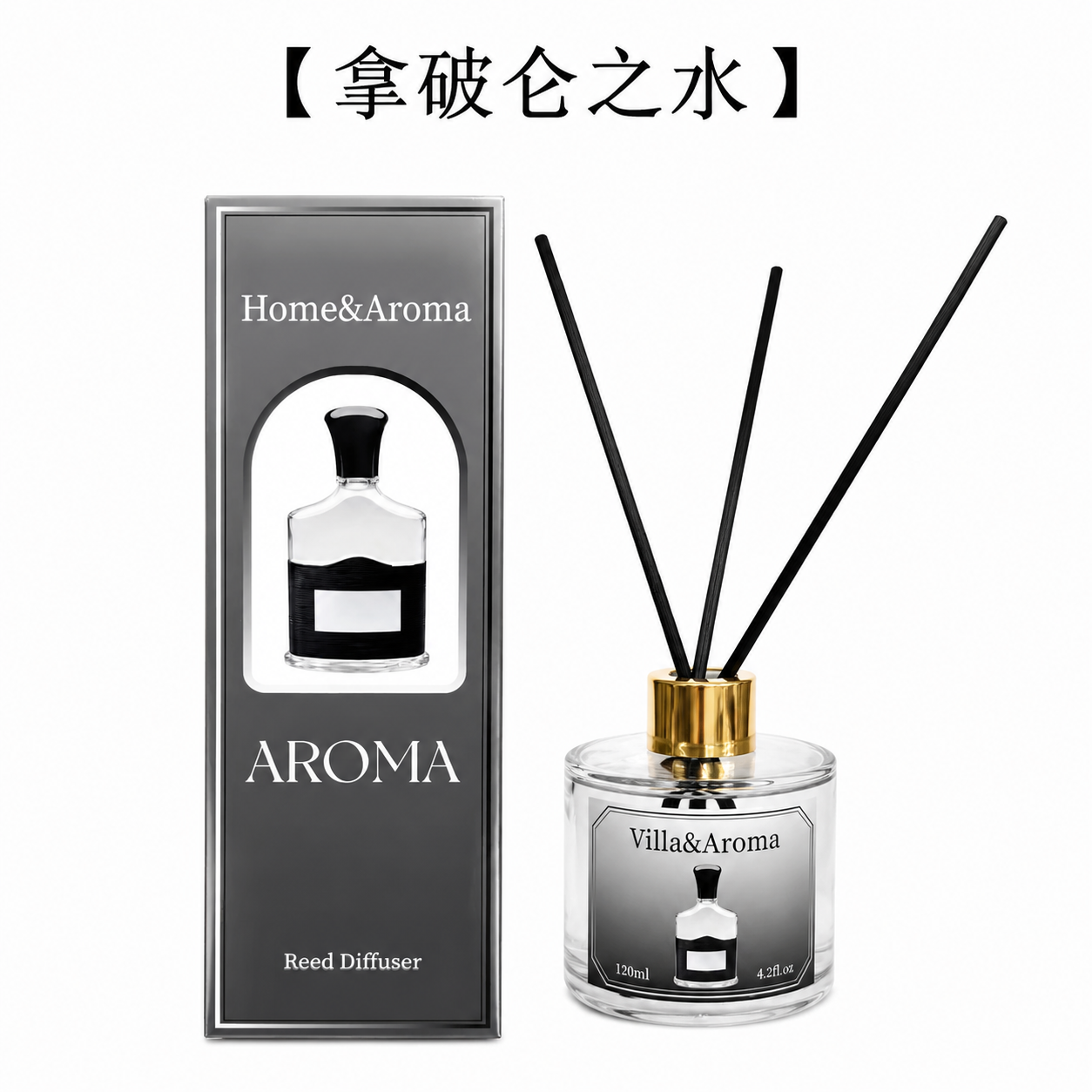 Gunmetal Grey Box Reed Diffuser 120ml