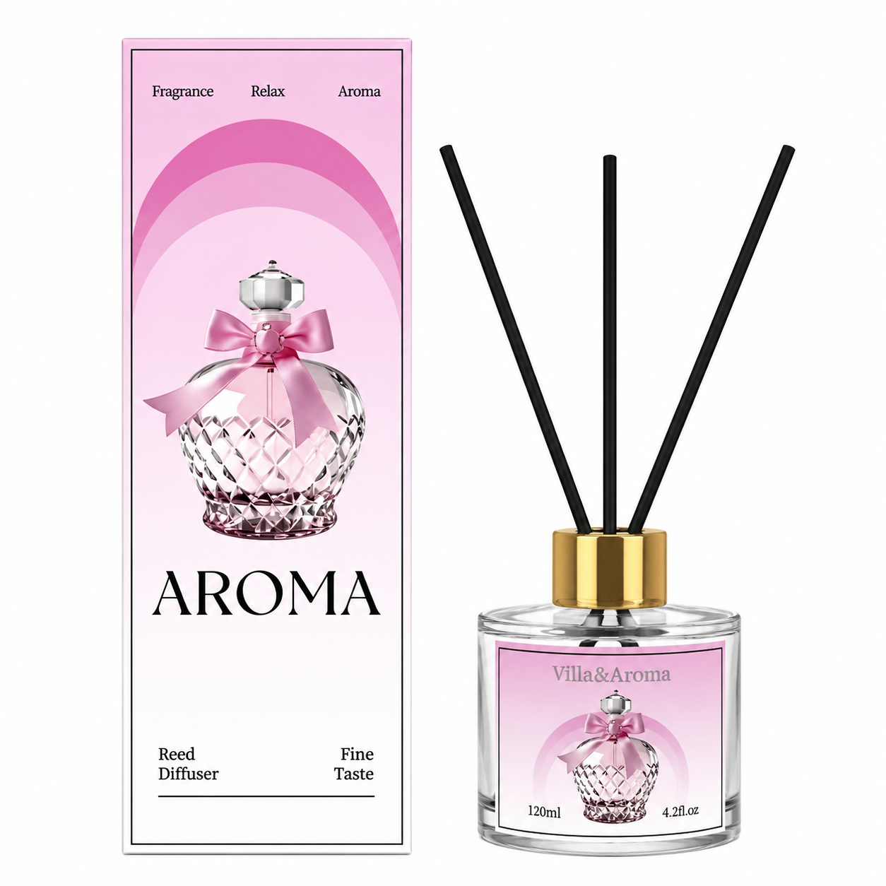 Pink Ribbon Box Reed Diffuser 120ml